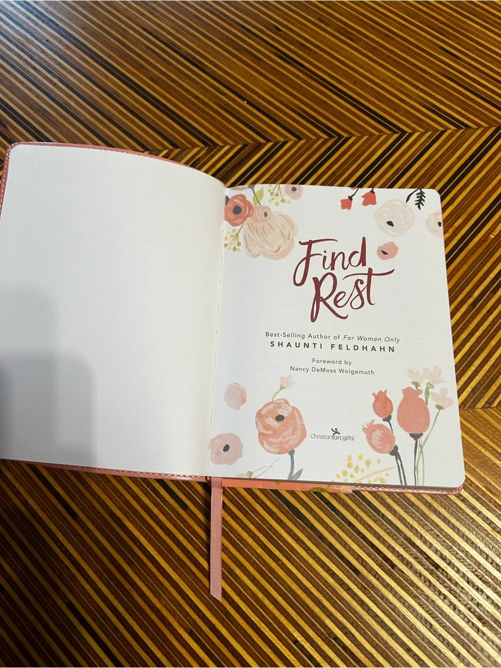 Find Rest Pink Devotional Journal by Shaunti Feldhahn